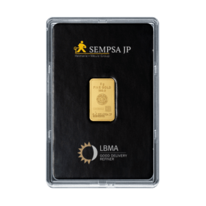 Comprar lingotes de oro Sempsa 5g. Lingote de oro de alta pureza 999.9 en blíster.