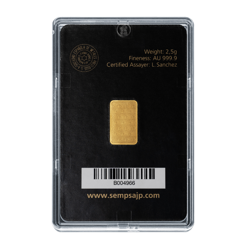 Lingote oro Sempsa 2,5 gramos - Imagen 3