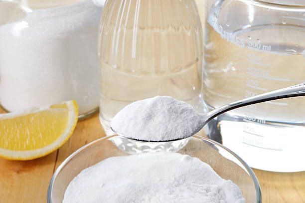 Cleaning silver with lemon and salt