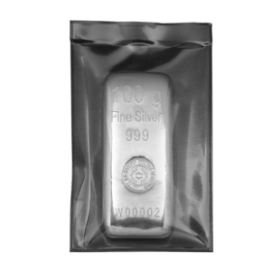 comprar lingote de plata SEMPSA 100 gramos fundido anverso